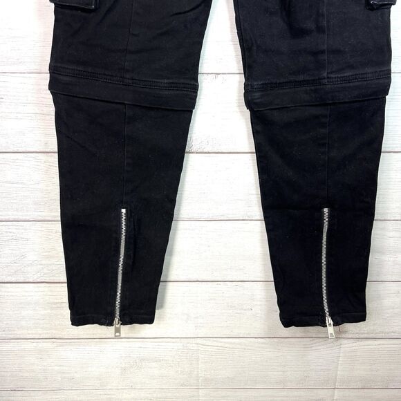 I Am GIA Ursa Black Cargo Utility Pants Size XS Y2K - Picture 6 of 12